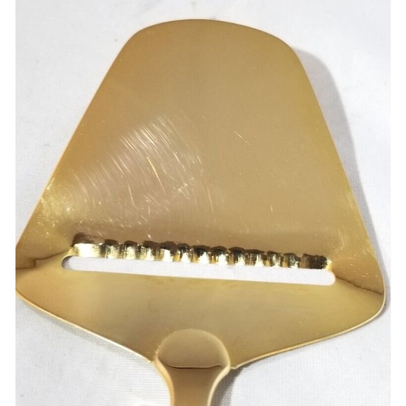 Vintage Hollyday Retroneu Cloisonne 24k Gold Electroplated Cheese Slicer NIB - Picture 5 of 8